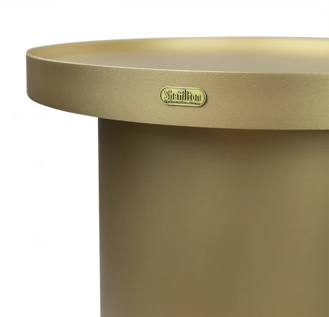 Столик прикроватный Sheffilton SHT-СТ21-2 желтое золото/желтое золото