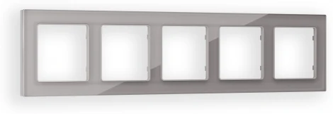 Рамка Ambrella Volt ALFA Platos (Сталь Стекло органическое) 5-ая AF330505