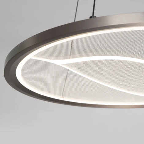 Подвесной светильник Eurosvet Occhio 40026/1 LED серый (220V, на тросе, круглые)