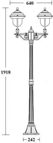 Наземный фонарь MADRID 84308A Bl Oasis Light