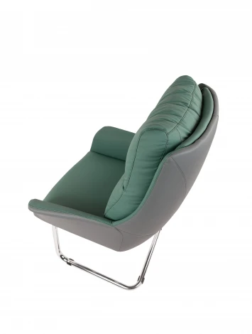 Офисное кресло Chairman 524 Россия экокожа зеленый/серый 7216686