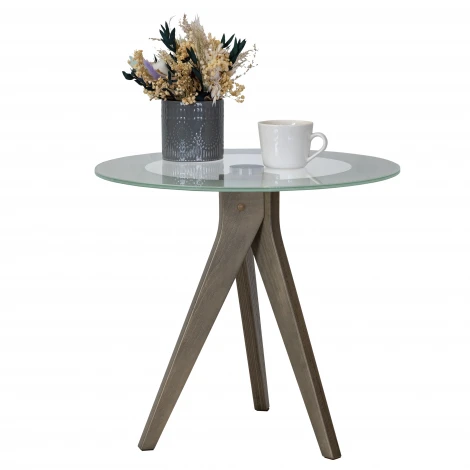 Стол журнальный Рилле 441 шимо/стекло прозрачное Mebelik 009582