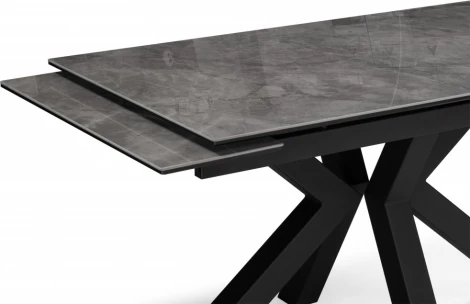 Керамический стол Бронхольм 140 (Бронхольм 140(200)х80х77 baolai / черный) Woodville арт.588062