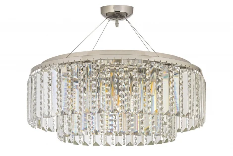 Подвесная люстра Arti Lampadari Milano E 1.5.D50.505 N (220V, хрусталь, на тросе, круглые)
