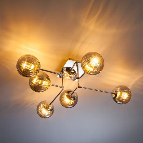Потолочная люстра Eurosvet Evita 30140/6 хром (220V, шарики)