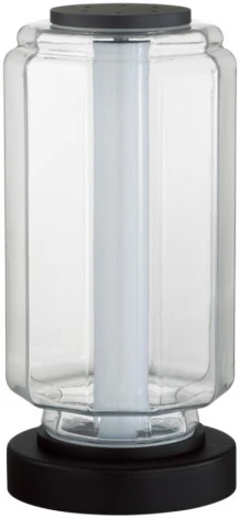Настольная лампа Odeon Light Jam 5409/10TL черный/прозрачный/металл/стекло/акрилLED 10W 3000K 700Лм (220V, выключатель, круглые)