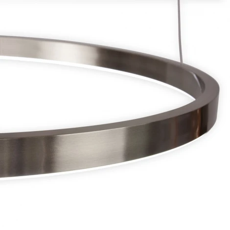 Подвесной светильник светодиодный AM Group AM520 D400 SN (220V, на тросе, кольцо)