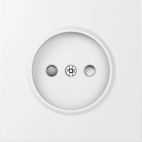 Накладка для розетки без заземления, со шторками 16A 250 В~, матовый белый Donel S08 DS21633