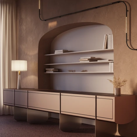 Трековый светильник Downlight 24W 48V Maytoni Points C101CL-L1000-24W3-6K-B (LED)