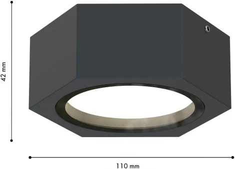 Потолочный светильник уличный Favourite Fantum 4667-1U (220V, круглые, IP54)