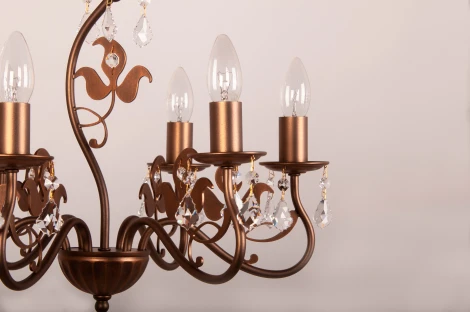 Подвесная люстра 520L06GD Abrasax (220V, на цепи, свеча)