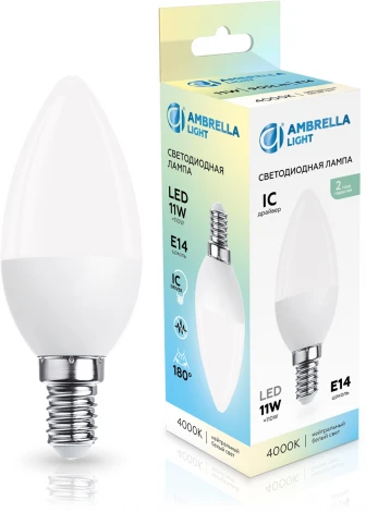 Лампа светодиодная Свеча C37 11W 4000K Ambrella Bulbing 371114