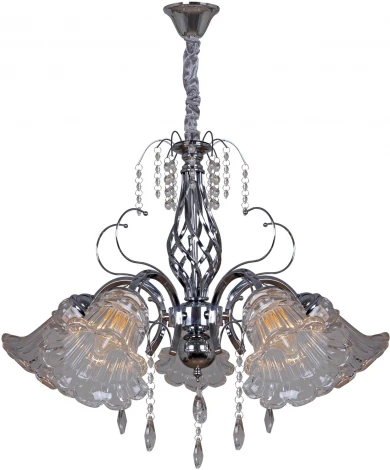 Подвесная люстра Reluce 02349-0.4-05 CR+CL (220V, на цепи)