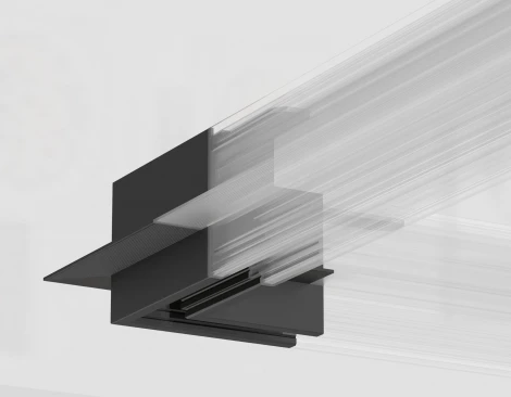 Коннектор угловой для встраиваемого шинопровода под ГКЛ 13мм Magnetic 48V 10mm Ambrella Track System GL1971