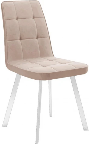 Стул DikLine 207 B03 BEIGE, ножки белые арт.00-00060168