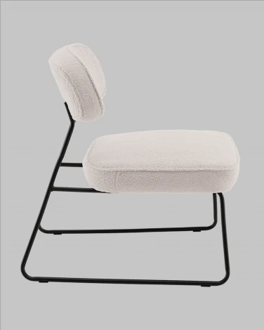 Кресло Kate new ткань букле светло-серый Stool Group арт.УТ000041263