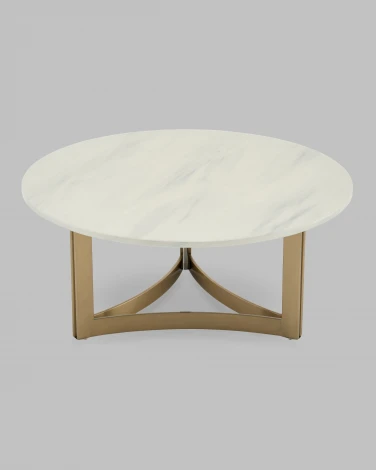 Журнальный столик Кассия 90*90 см светлая керамика Stool Group арт.УТ000041498