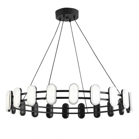 Люстра подвесная Lumion Ovela 8342/40L черный/белый металл/акрил LED 40W 4000K 220V