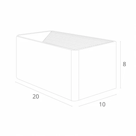 Настенный светильник Arte Lamp Cassetta A1422AP-1GY