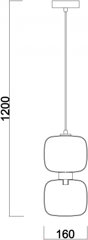 Подвесной светильник Lumen FR5215PL-01BS (220V, на проводе)