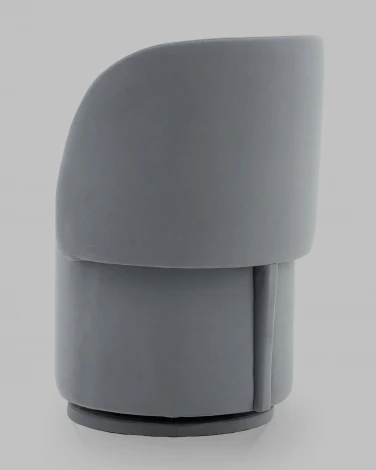 Пуф-трансформер Таунсвилл вращающийся с ящиком велюр серый Stool Group арт.УТ000041704