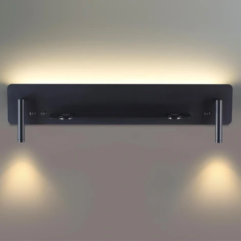 Настенный светильник с беспроводным ЗУ Lumion Cosi 5683/17WL LEDIO черный LED 17W 950Лм 3000К 220V (выключатель)