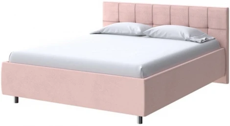 PROxSON Кровать Diamo без основания (Ткань: Велюр Ultra Розовый мусс) 80x190