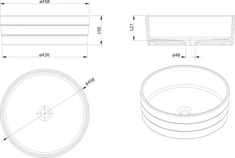 Рукомойник Sanindusa Ring 109390