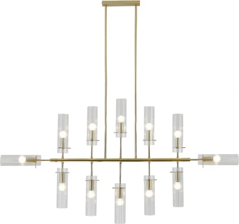 Потолочная люстра на штанге (11053/12R Gold) Indigo Saetta V000565 (220V)