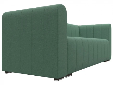 Диван прямой Лига-073 (ДСП,Фанера/Пластик/Рогожка/Зеленый) Лига Диванов 129984