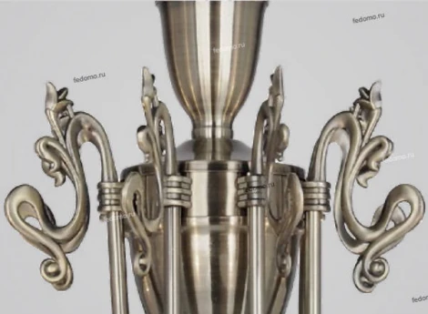 Потолочная люстра Eurosvet Lira 60053/8 античная бронза