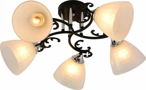 Потолочная люстра на штанге Reluce 11308-0.3-05 BK+CR (220V)