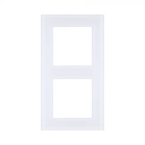 Рамка 2-постовая стекло белый Kollinger Asthetik AS2WH