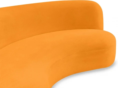 Диван Patti 2400 ОГОГО (арт.853227), (Мех/Оранжевый)