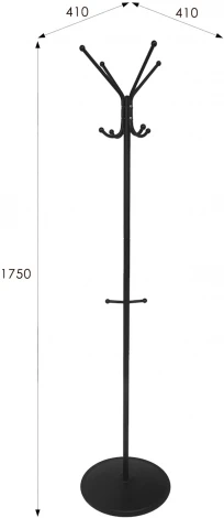 Вешалка напольная Пико 1 черный от фабрики Mebelik