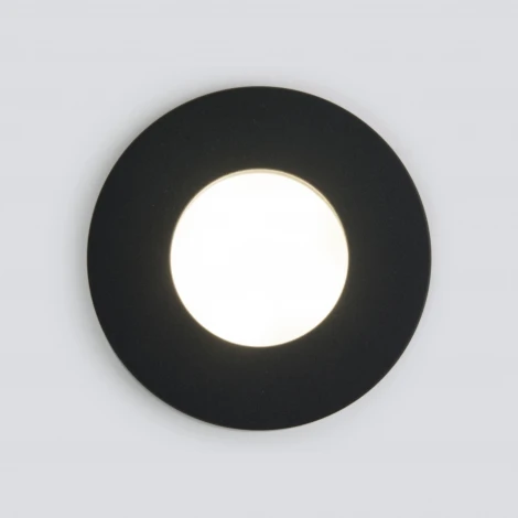 Встраиваемый точечный светильник Elektrostandard 125 MR16 черный матовый (220V, круглые, IP44)