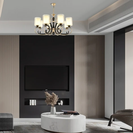 Подвесная люстра Arte Milano Florentia-2237 302237/8 Bk/Gd (220V, на цепи)