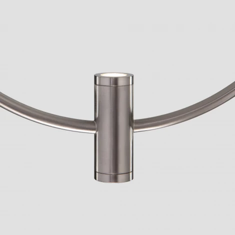 Подвесной светильник светодиодный Eurosvet Layla 50257/1 LED никель (220V, на проводе, кольцо)