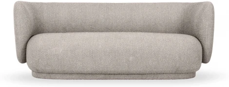 Диван Lucca ОГОГО (арт.786878), (Рогожка,Букле,Ткань/Бежевый)