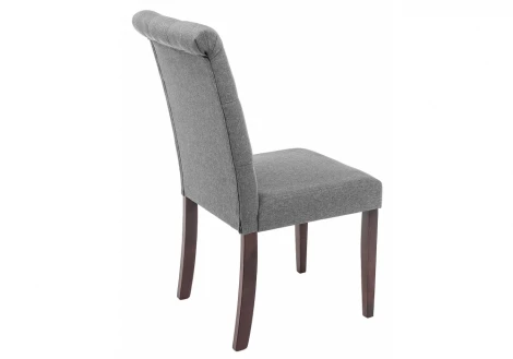 Обеденный стул Woodville Amelia dark walnut / fabric grey 11016