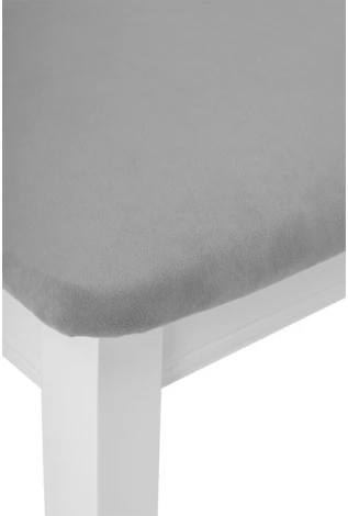 Деревянный стул Woodville Фрезино серый велюр / белый 515972