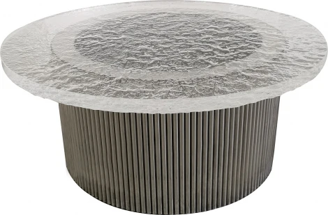 Стол журнальный IST-CASA Баухаус MH1792CT, 80х35см, серебро