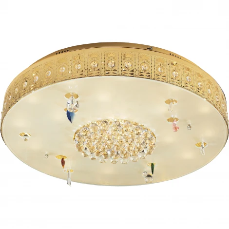 Потолочный светильник N-Light 2462 2464/25 gold plated+color crystal