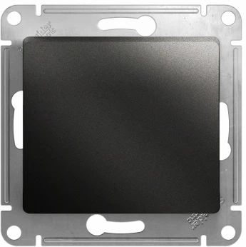 Выключатель встраиваемый одноклавишный (антрацит) Systeme Electric Glossa GSL000761