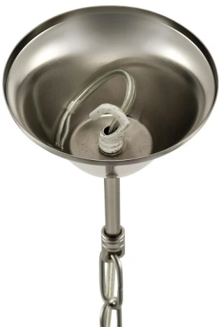 Подвесная люстра Lumion Kentuki 8283/8 никель/белый, металл/керамика/текстиль Е14 8*40W 220V (на цепи)