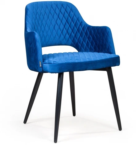 Стул с подлокотниками William, бархат кобальтовый Top Concept WILLIAM 2000000000664K