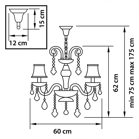 Подвесная люстра Osgona Nativo 715067 (220V, на цепи)