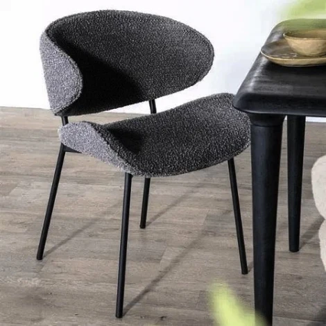 Стул Hesby Haven (комплект 2 шт) серый, черный