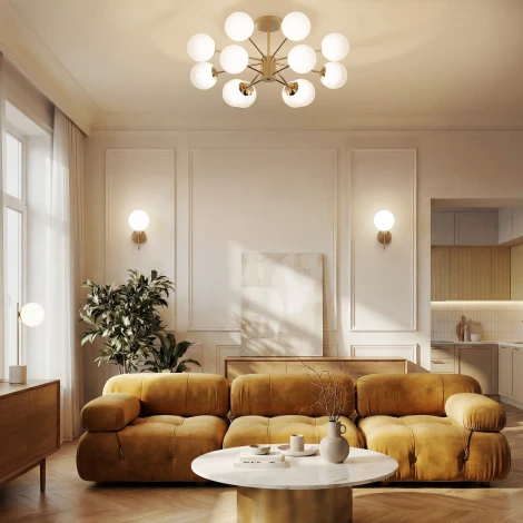 Потолочная люстра ша штанге Eurosvet Adaline 502002/12 латунь