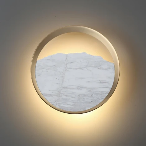 Настенный светильник светодиодный Odeon Light Valley 4359/9WL белый/мрамор/металл IP20 LED 9W 262Лм 3000K 220V (круглые)